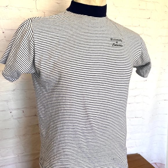 1950's University Of Colorado Tshirt - Striped - Size Medium - Picture 3 of 9